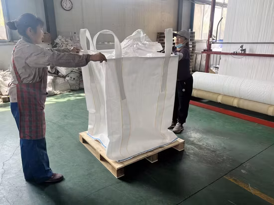 Fabricante de fábrica Saco Jumbo PP Ton Bag FIBC para embalagem Saco de recipiente de lenha